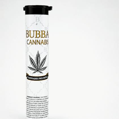 Bubbas Cannabis joint packaging from the Euphoria | Joint | 1g listing