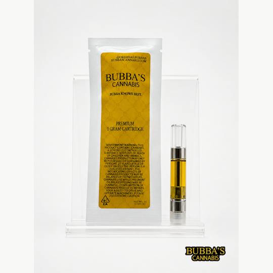 Bubbas Cannabis cartridge packaging from the Orange Cream | Cartridge | 1g listing